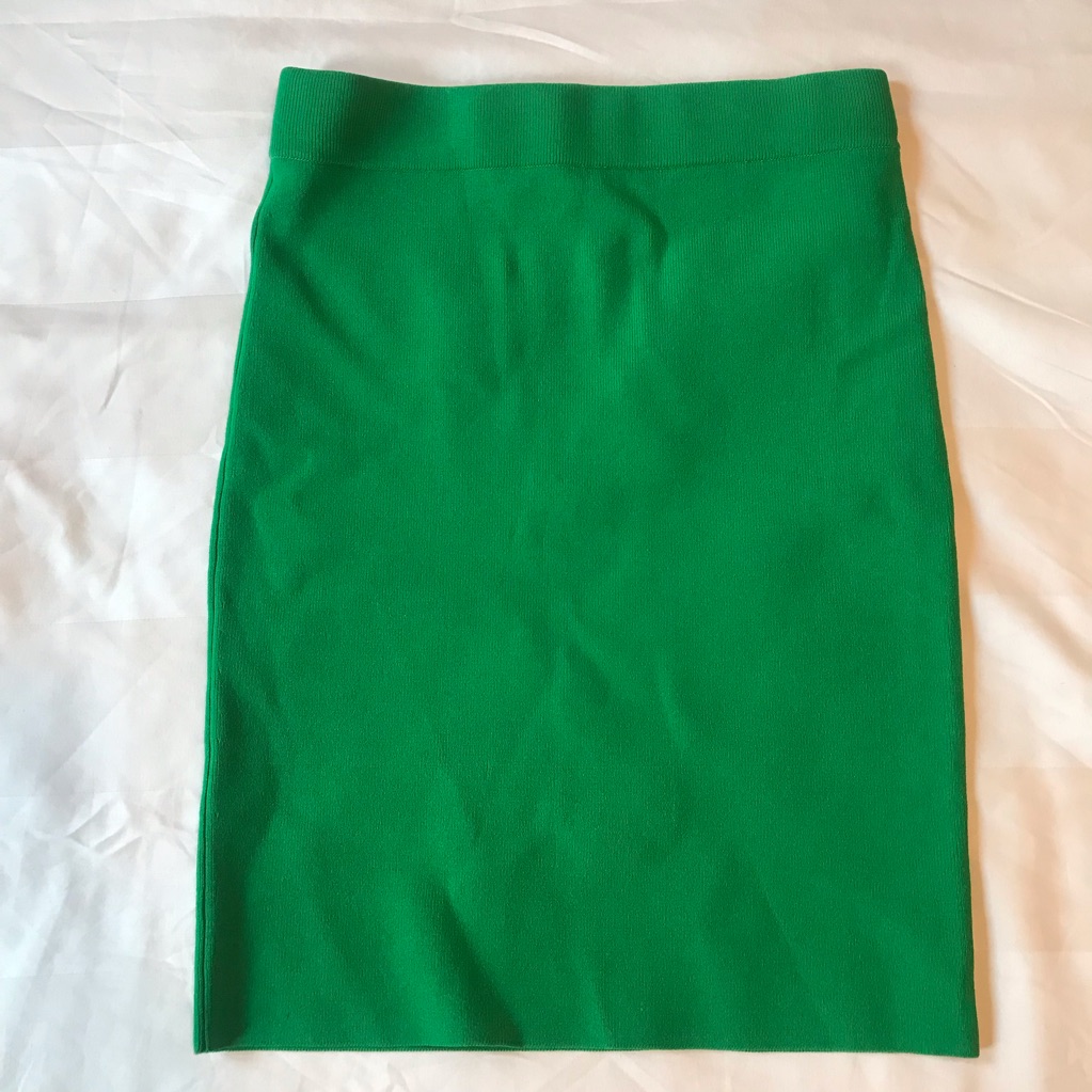 T By Alexander Wang Bodycon Skirt Green